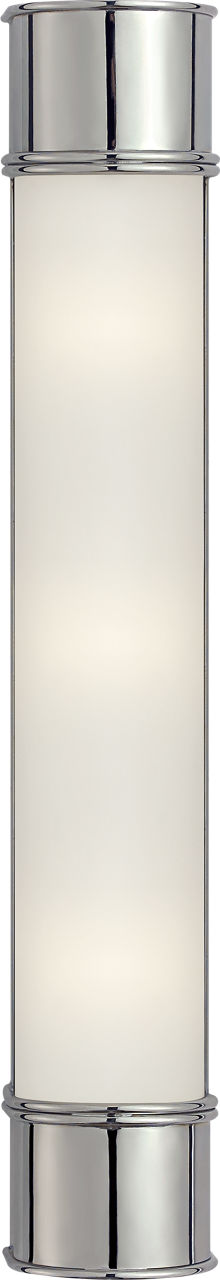 Oxford 24" Bath Sconce in Chrome with Frosted Glass