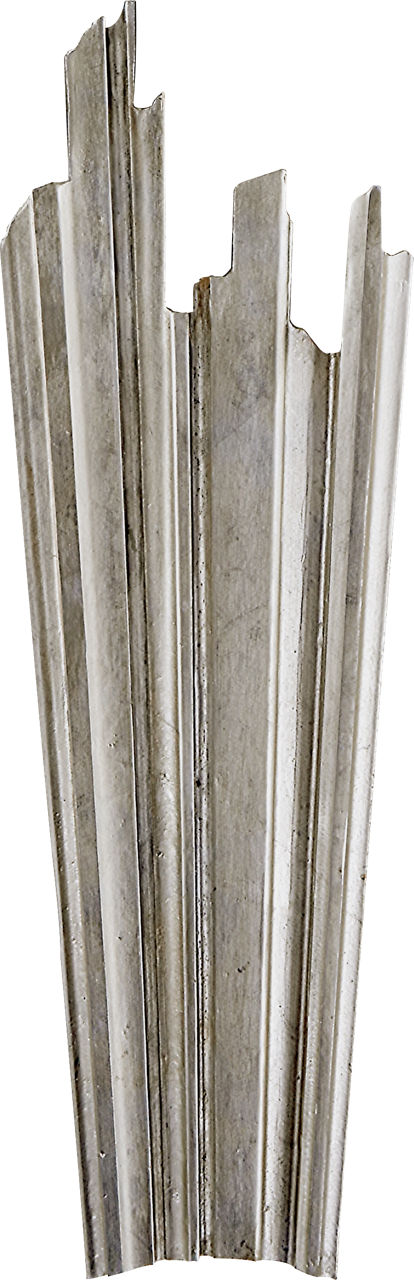 Claymore Sconce in Burnished Silver Leaf