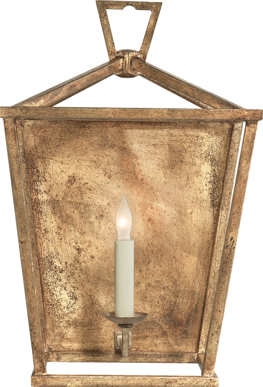 Darlana Wall Lantern in Gilded Iron