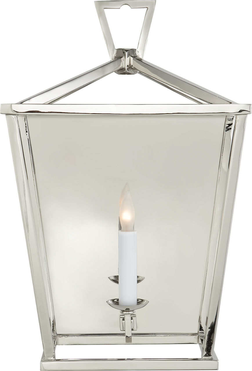 Darlana Wall Lantern in Polished Nickel