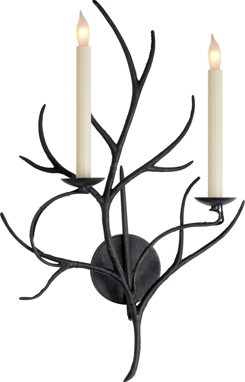 Branch Sconce in Aged Iron