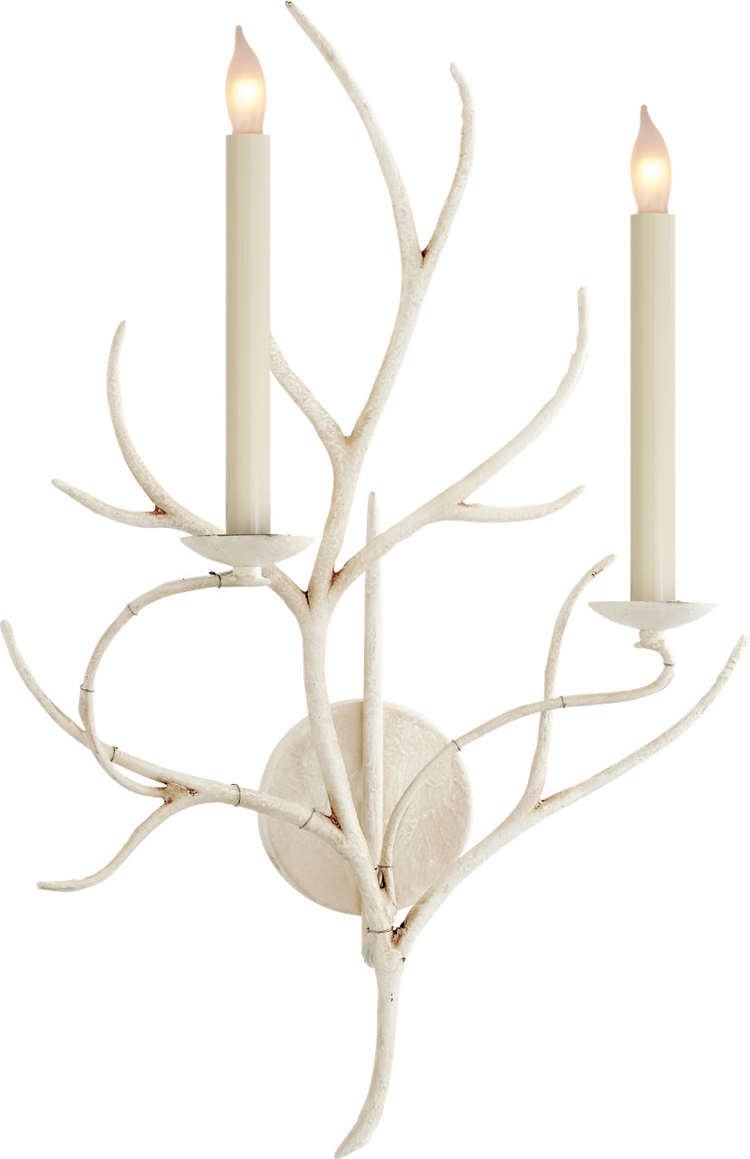 Branch Sconce in Old White