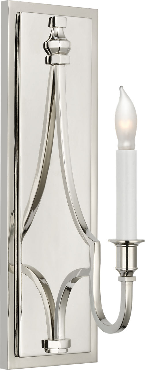 Mykonos Medium Sconce in Polished Nickel