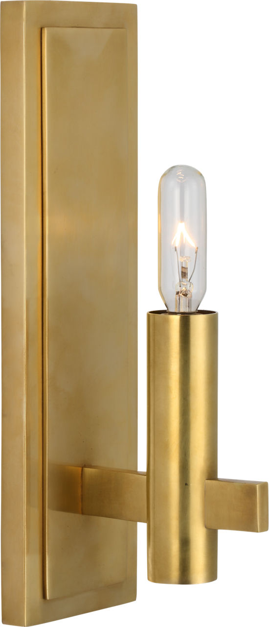 Sonnet Petite Single Sconce in Antique-Burnished Brass