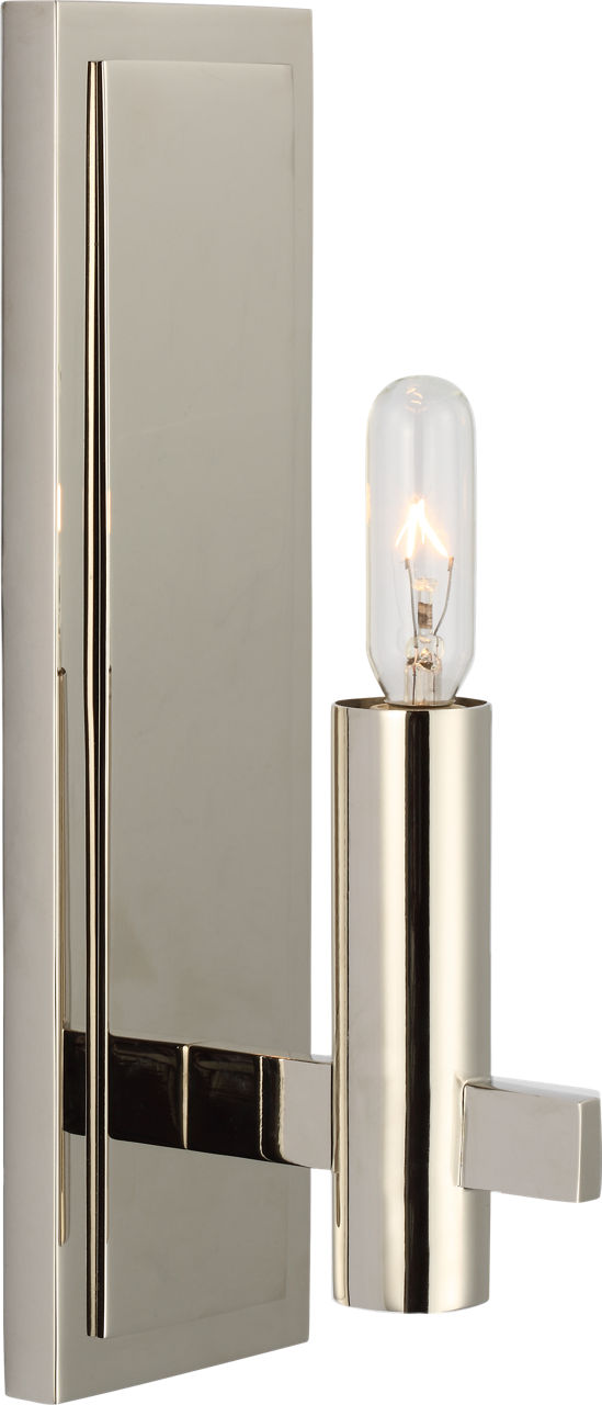 Sonnet Petite Single Sconce in Polished Nickel