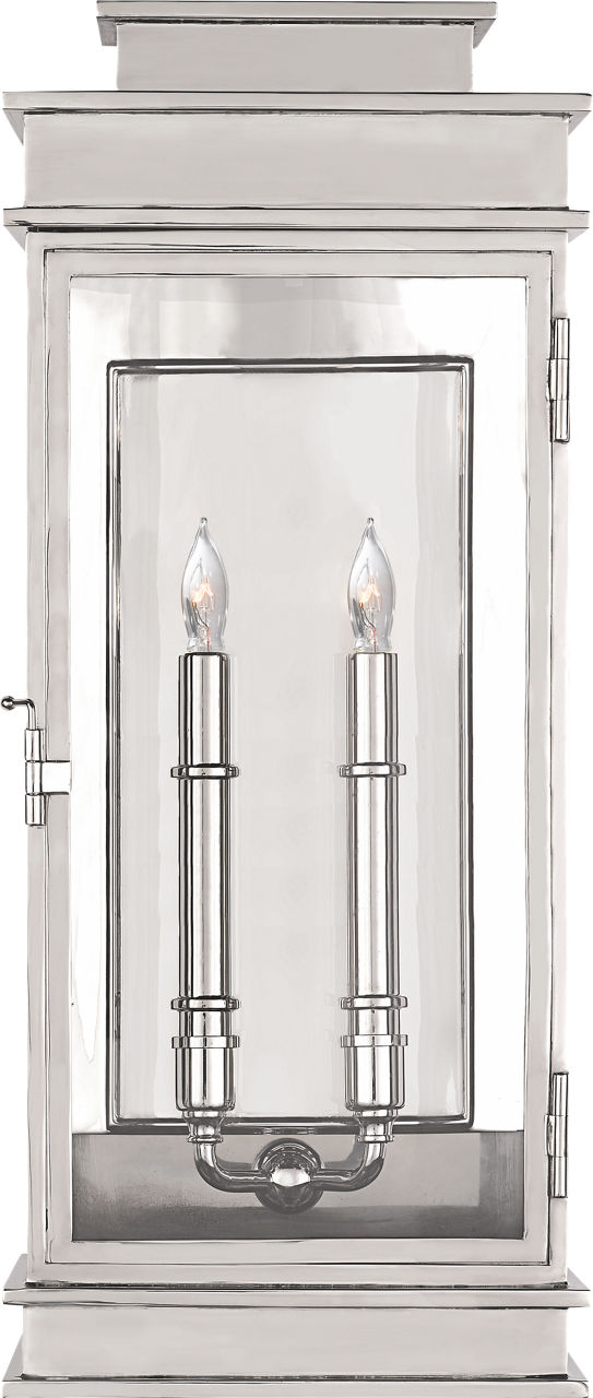 Linear Lantern Tall in Polished Nickel