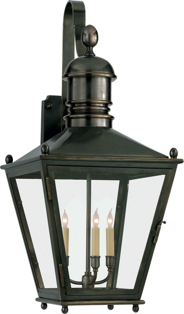 Sussex Large Bracket Lantern in Bronze