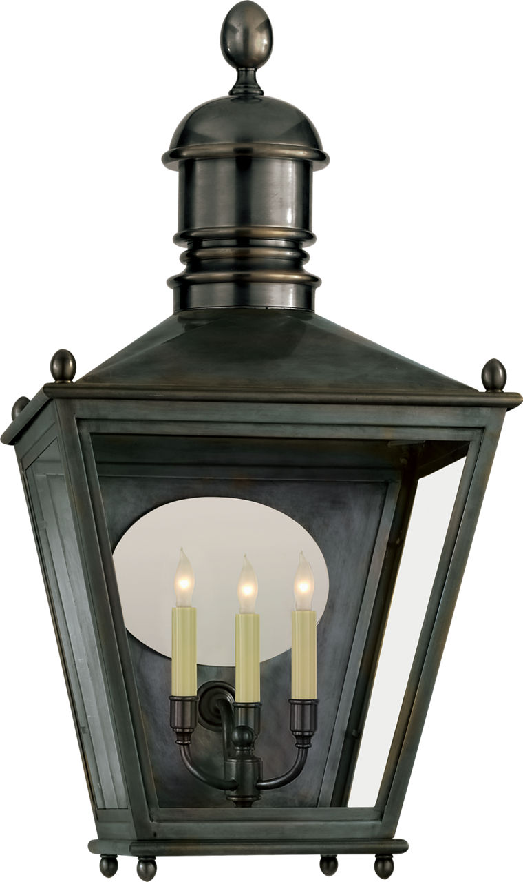 Sussex Large 3/4 Lantern in Bronze