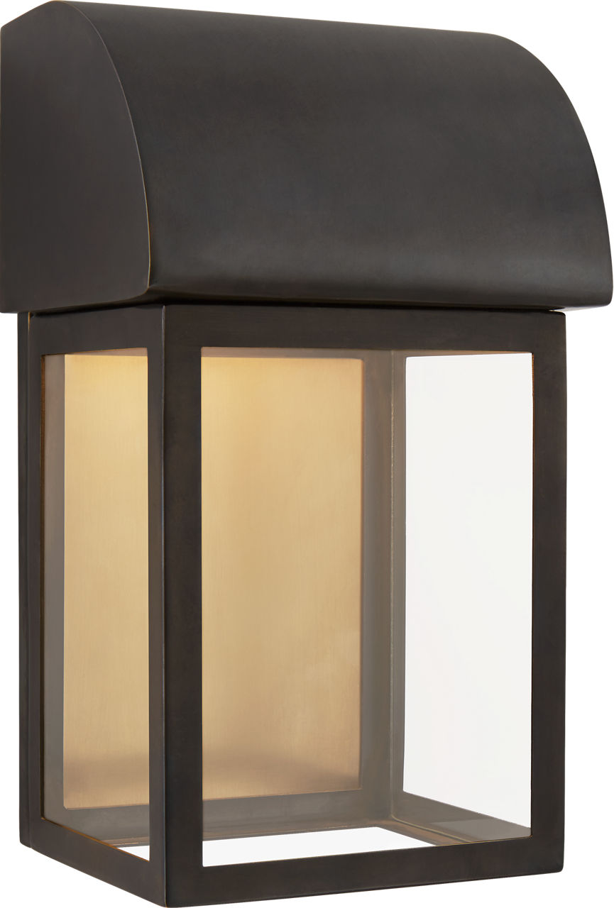 Edgemont 13" Wall Sconce in Bronze with Clear Glass