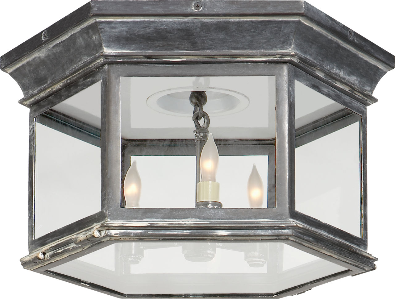 Club Small Square Outdoor Flush Mount