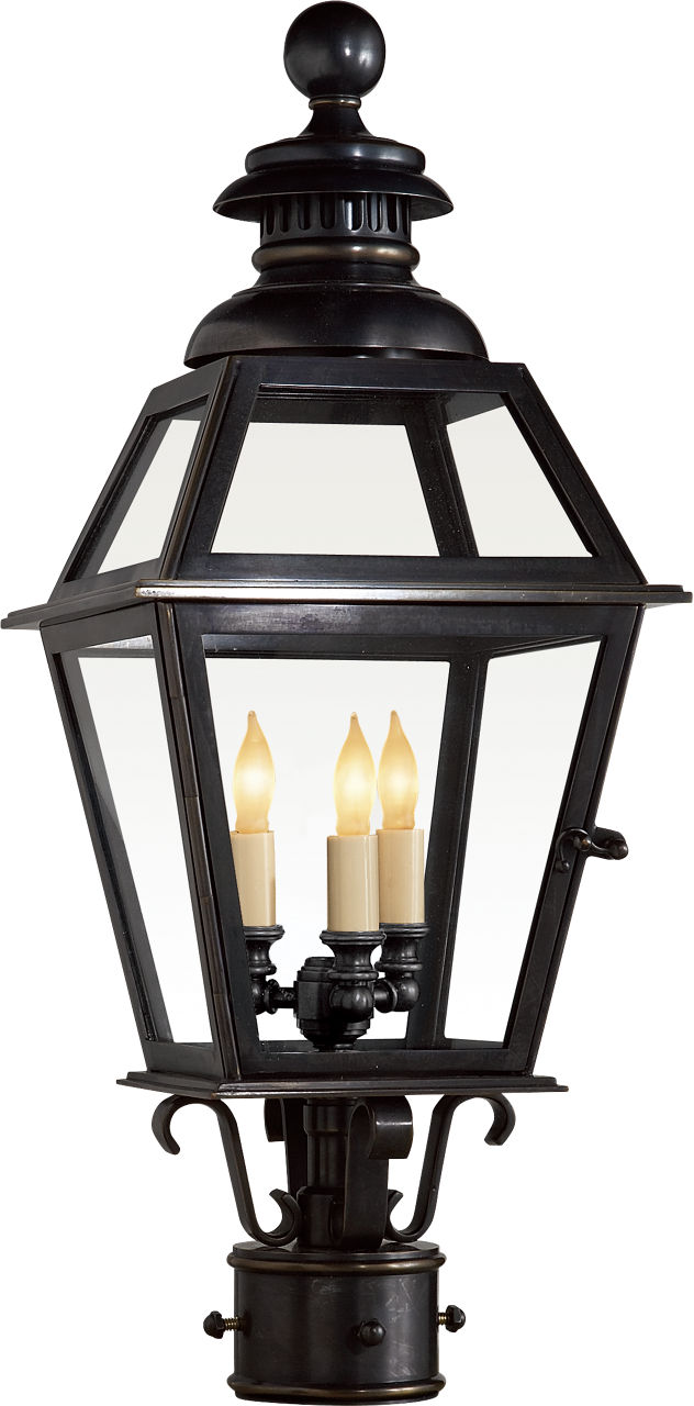 Chelsea Medium Post Lantern in Bronze
