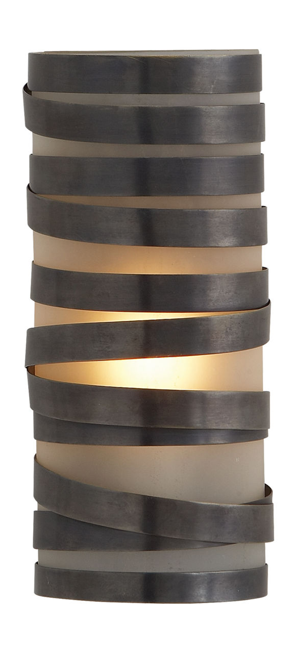 Primitive Sconce in Bronze with Frosted Glass