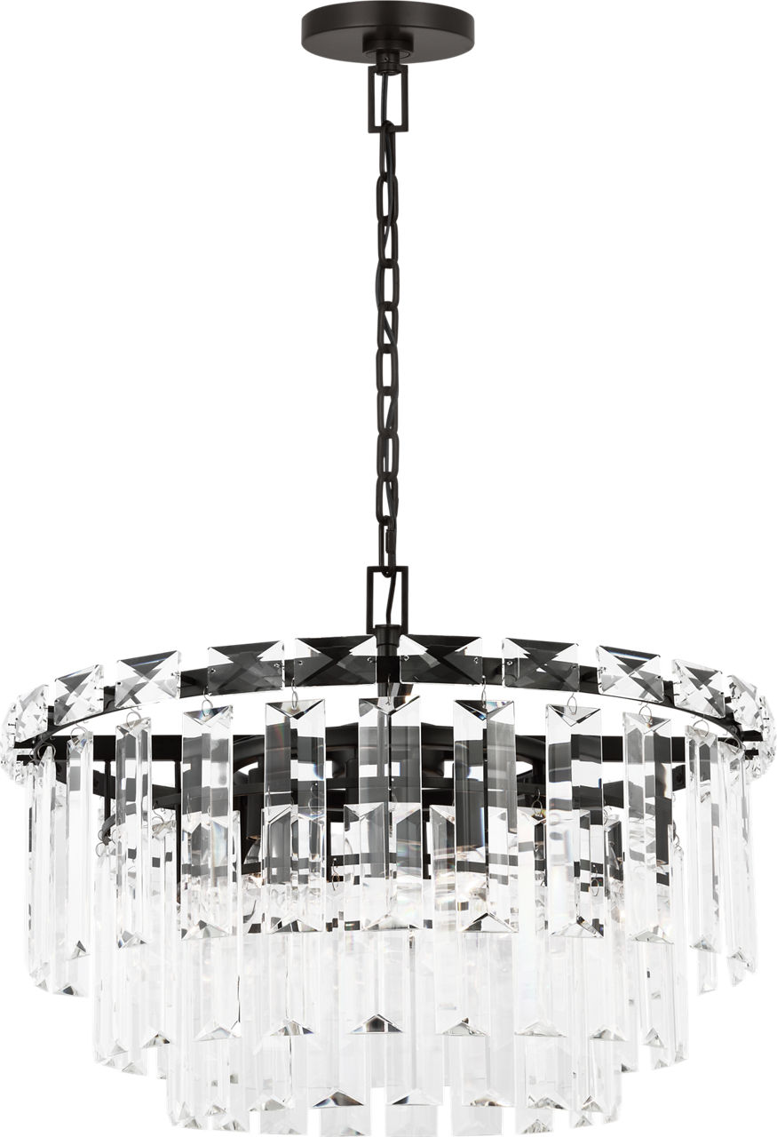 Arden Medium Chandelier in Aged Iron