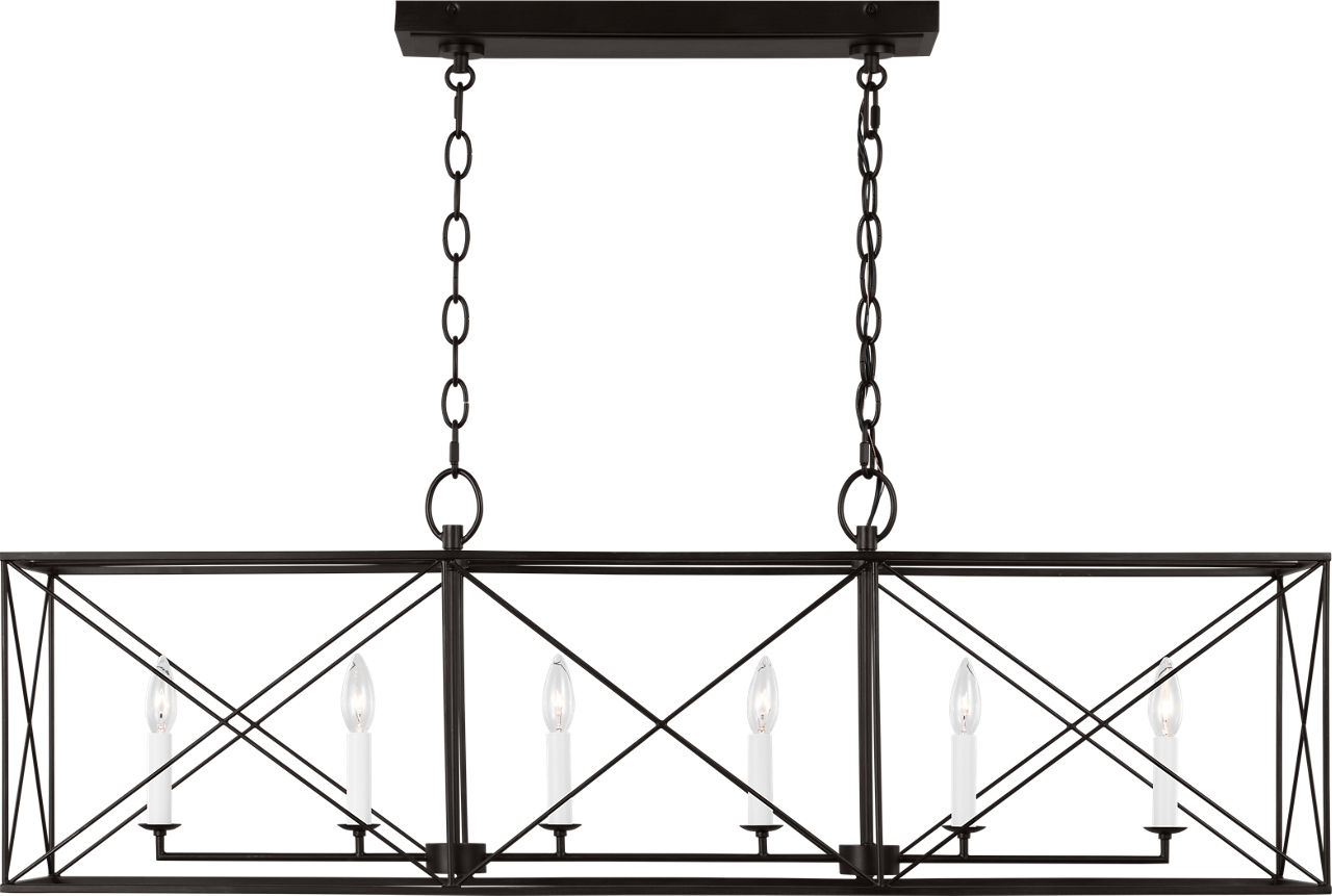 Beatrix Large Linear Lantern Aged Iron