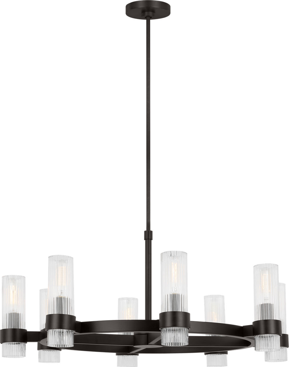 chandelierデスク Jacques Brass Crystal Rectangle Chandelier