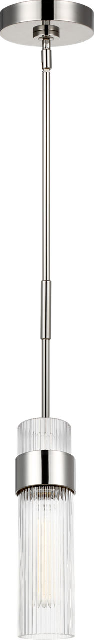 Geneva Medium Pendant in Polished Nickel
