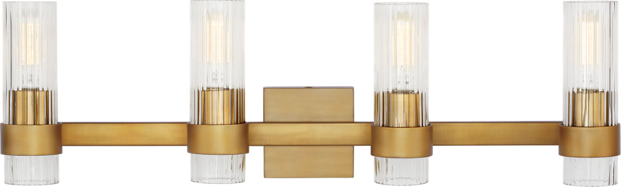 Geneva 4 - Light Vanity in Burnished Brass