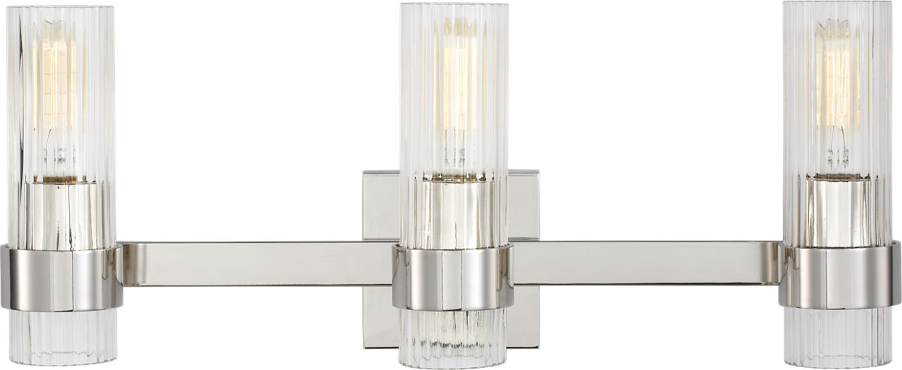 Geneva 3 - Light Vanity in Polished Nickel