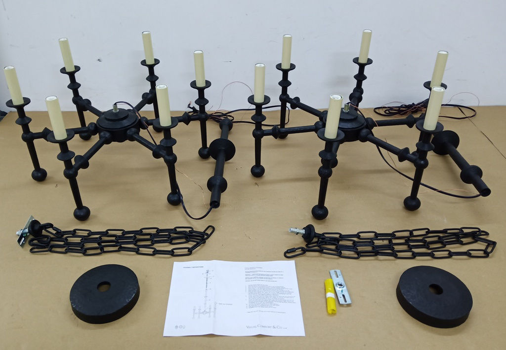 Harlow Medium Chandelier in Aged Iron