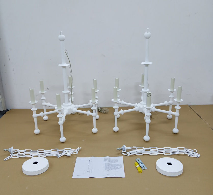 Harlow Medium Chandelier in Plaster White