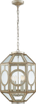 Chatsworth Lantern in Burnished Silver Leaf