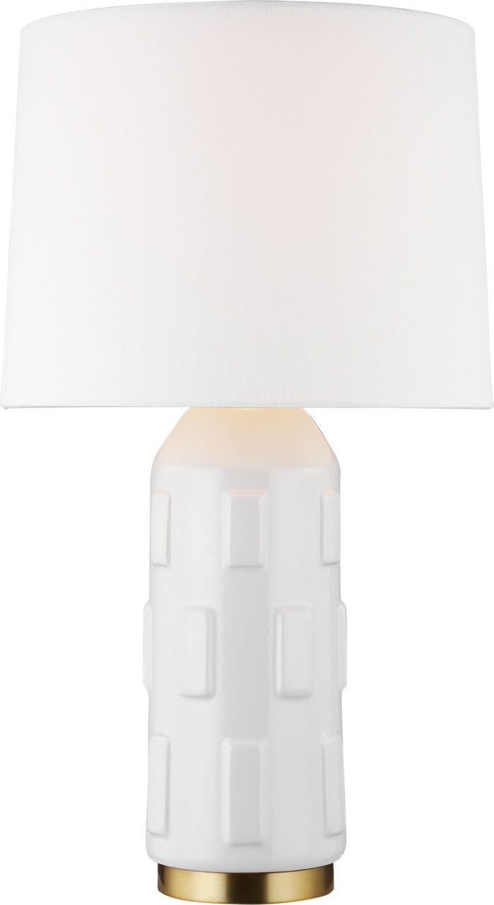 Morada Medium Table Lamp Arctic White Bulbs Inc