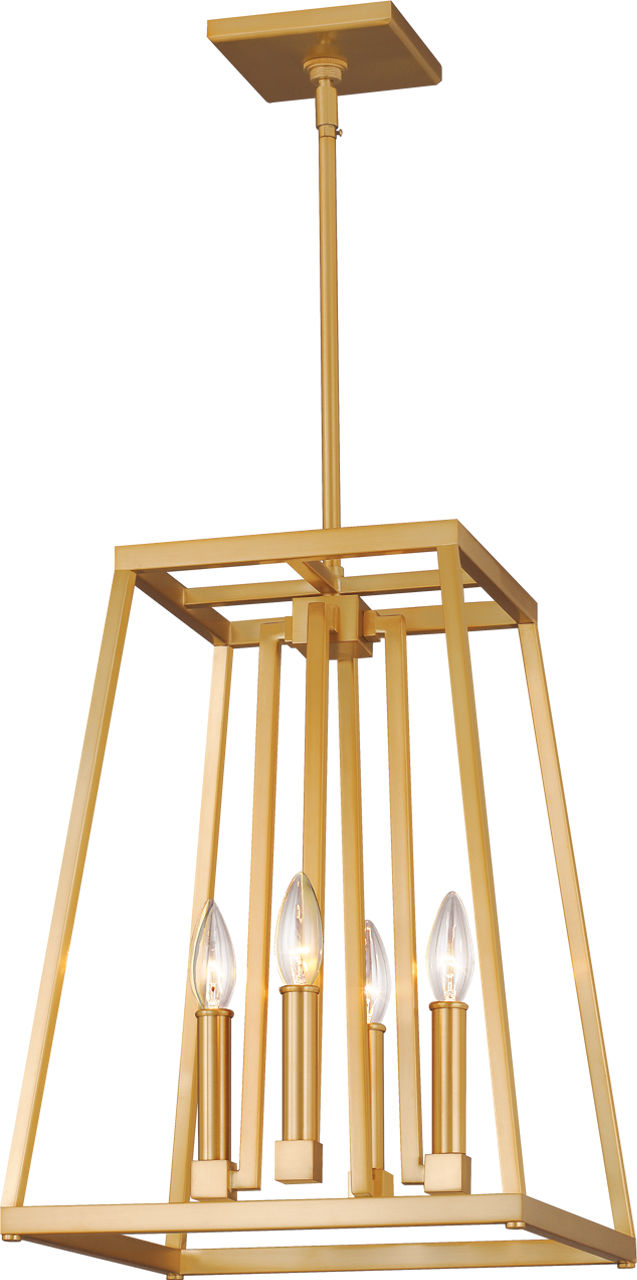 Conant Small Lantern Gilded Satin Brass