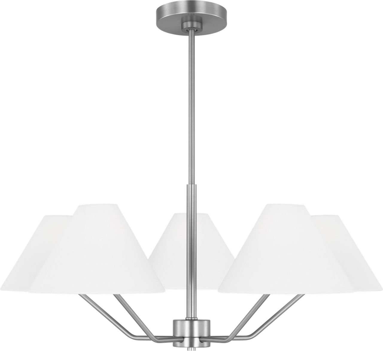 Burke Medium Chandelier Brushed Steel