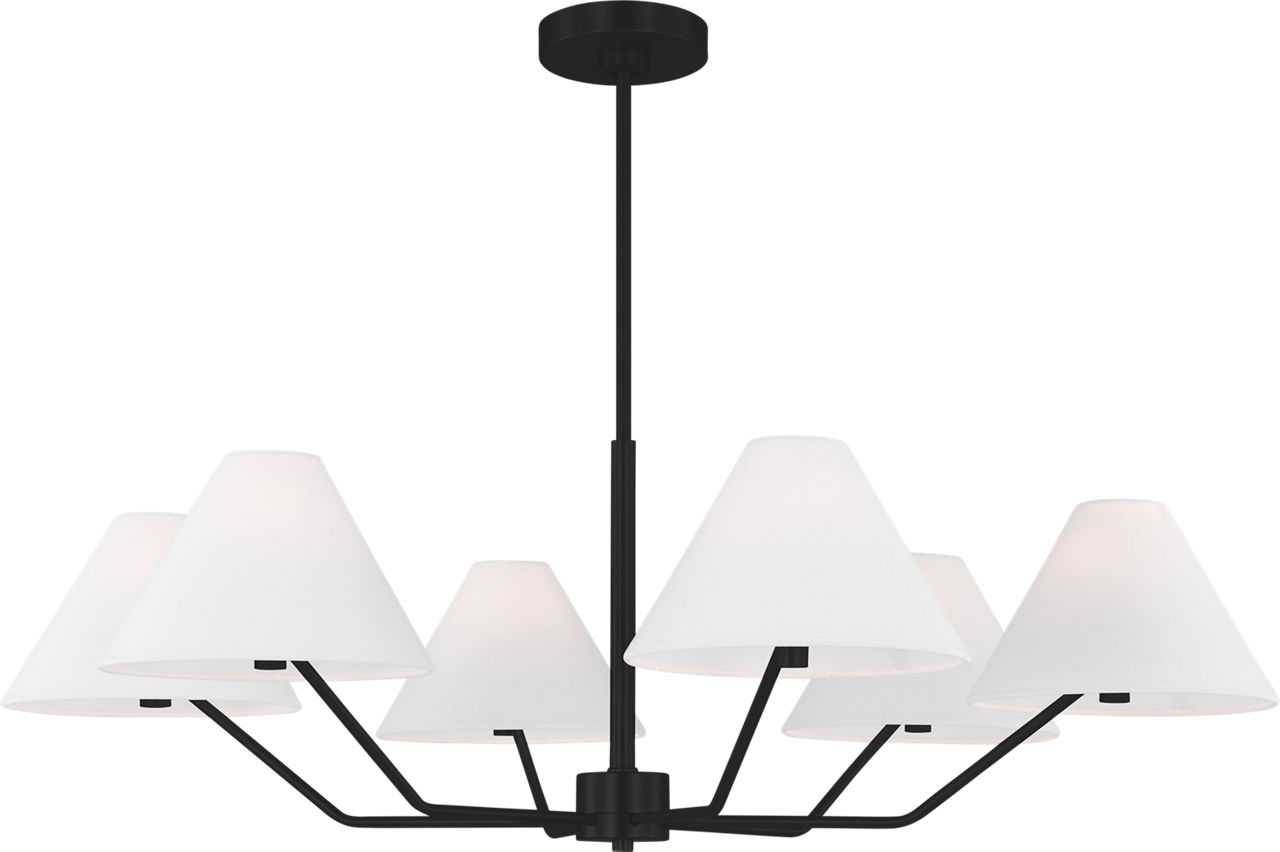 Burke Large Chandelier Midnight Black