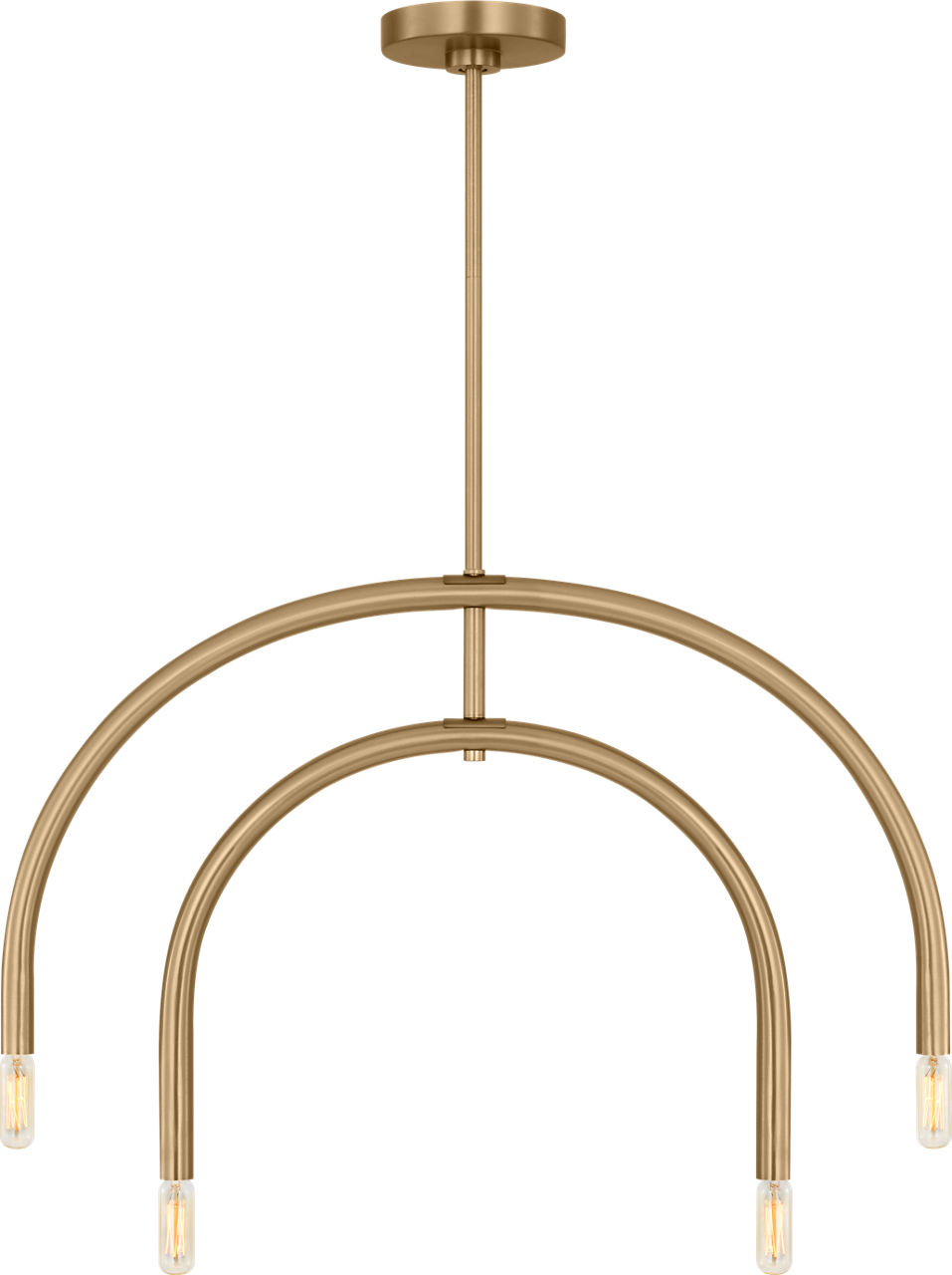 Hadden Small Chandelier Satin Brass