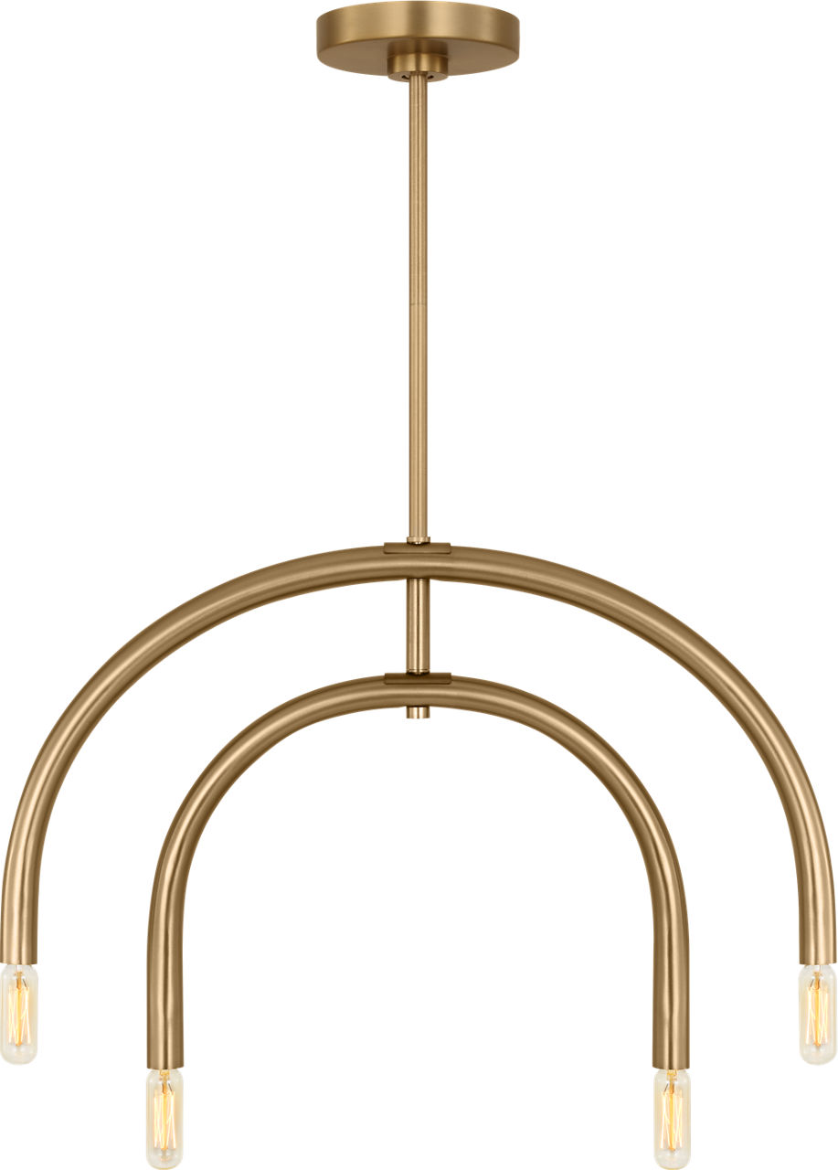 Hadden Medium Chandelier Satin Brass