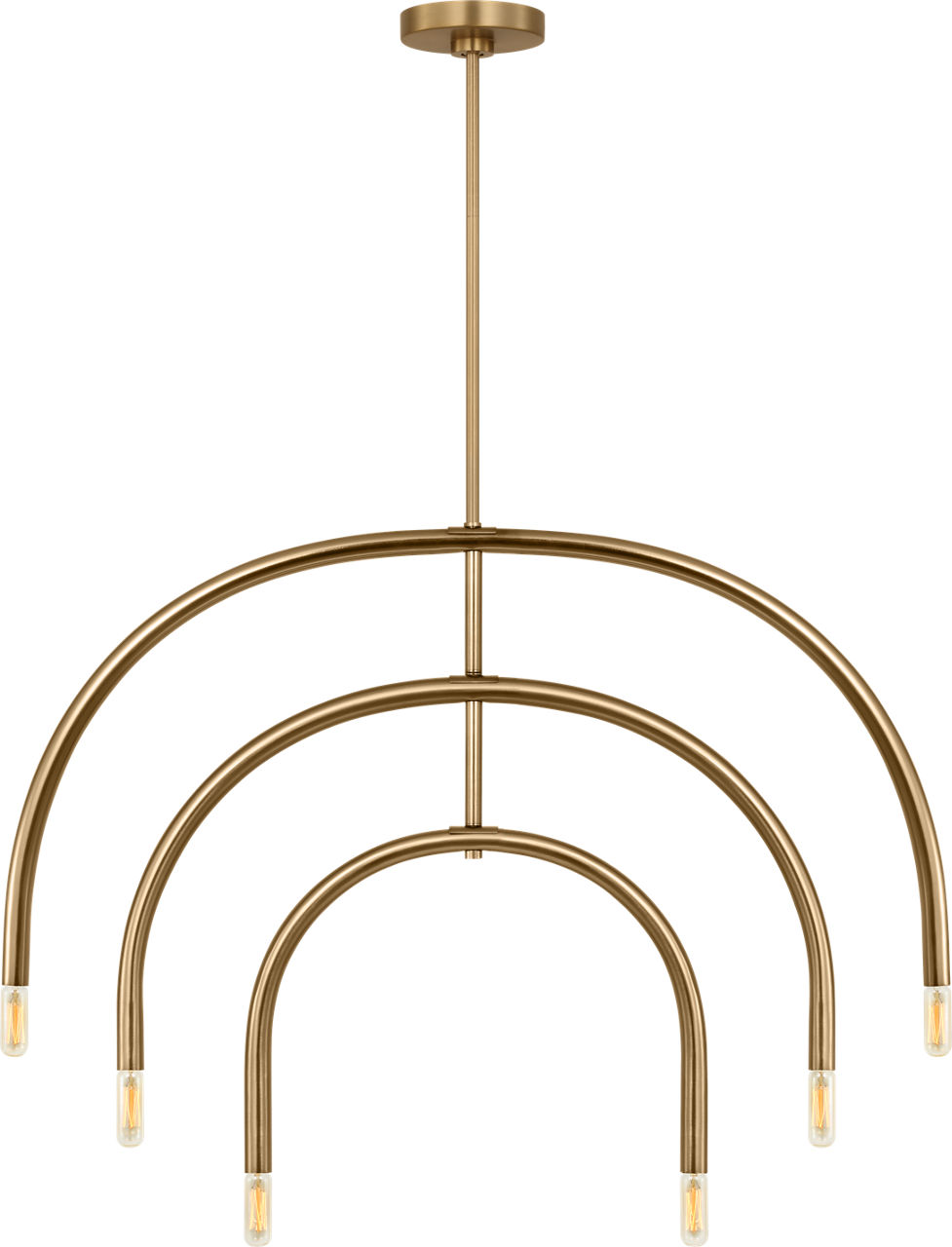 Hadden Large Chandelier Satin Brass