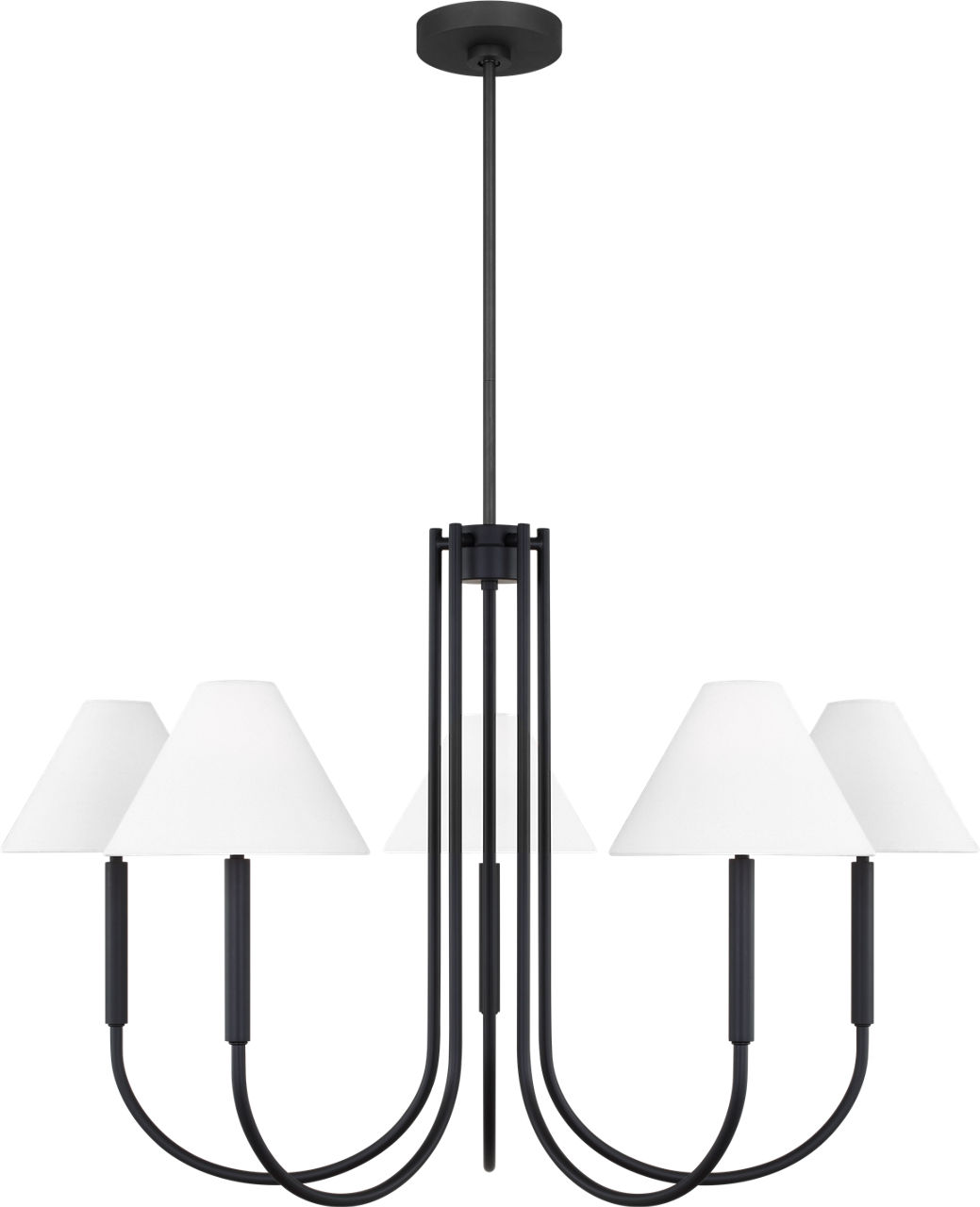 Porteau Large Chandelier Midnight Black