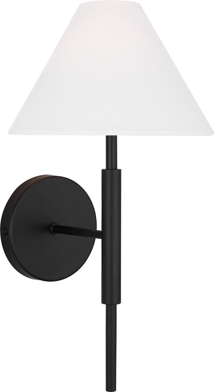 Porteau Medium Sconce Midnight Black