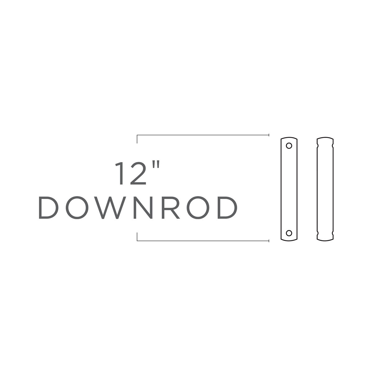 Universal Fan Downrod in Tuscan Bronze 12"