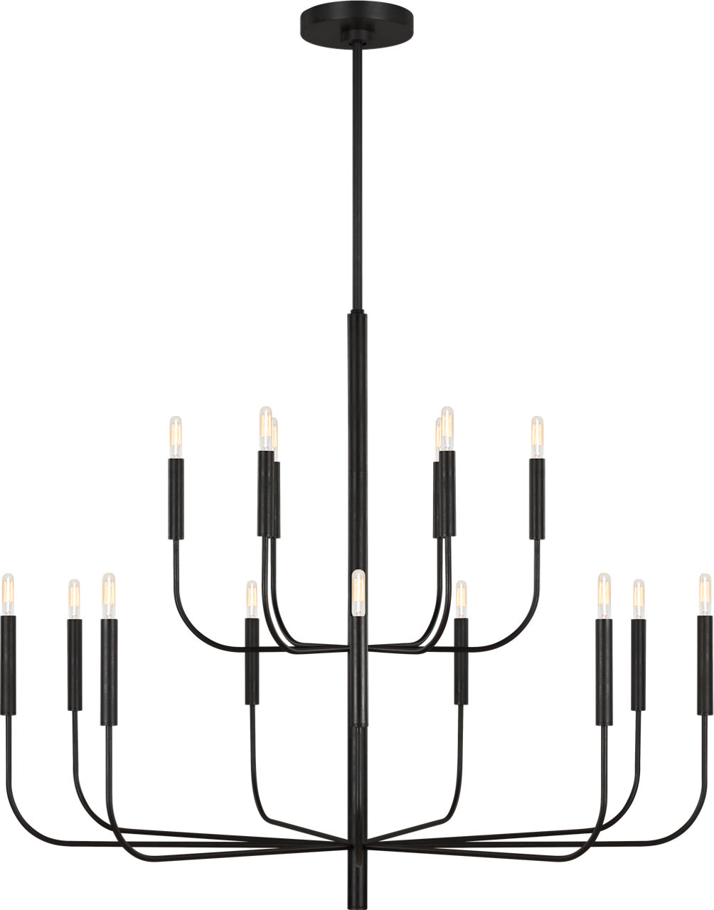 Brianna Large Chandelier in Aged Iron Bulb(s) Not Included