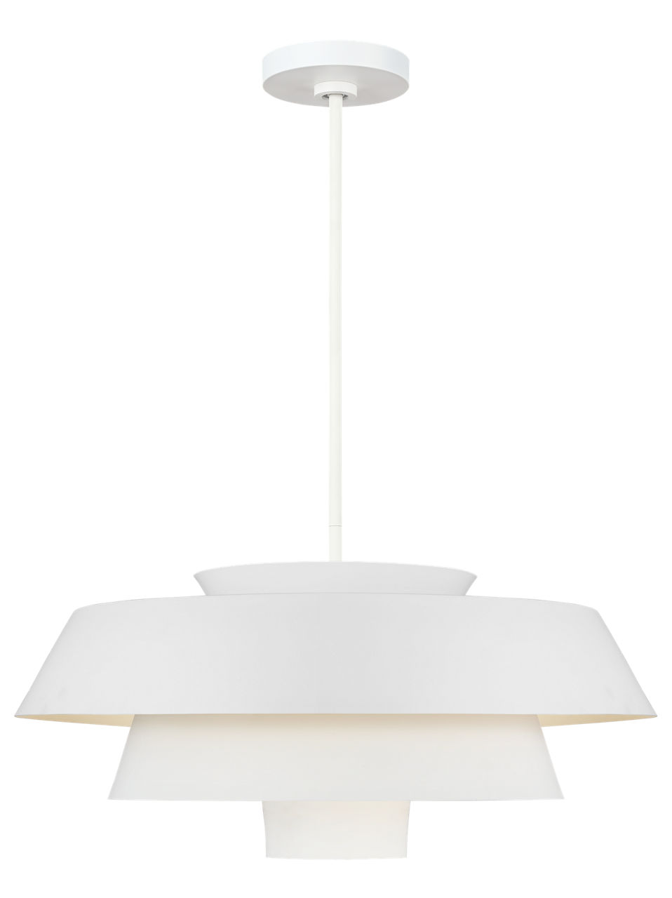 Brisbin Large Pendant in Matte White