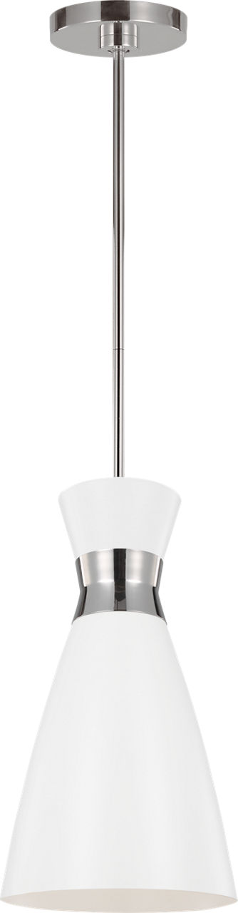 Heath Small Pendant in Polished Nickel