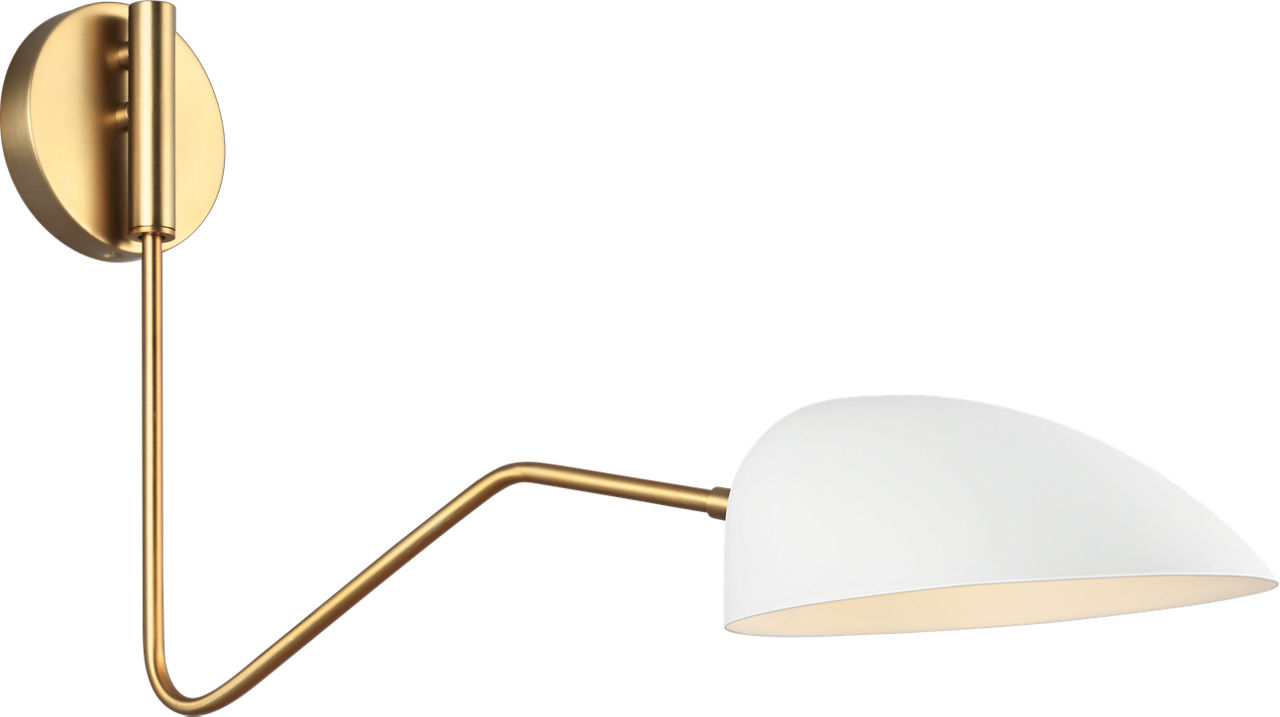 Jane Task Sconce in Matte White