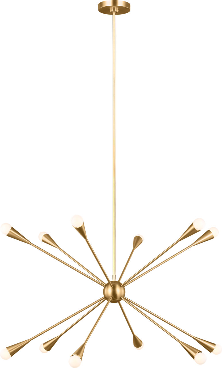 Jax Large Chandelier Burnished Brass