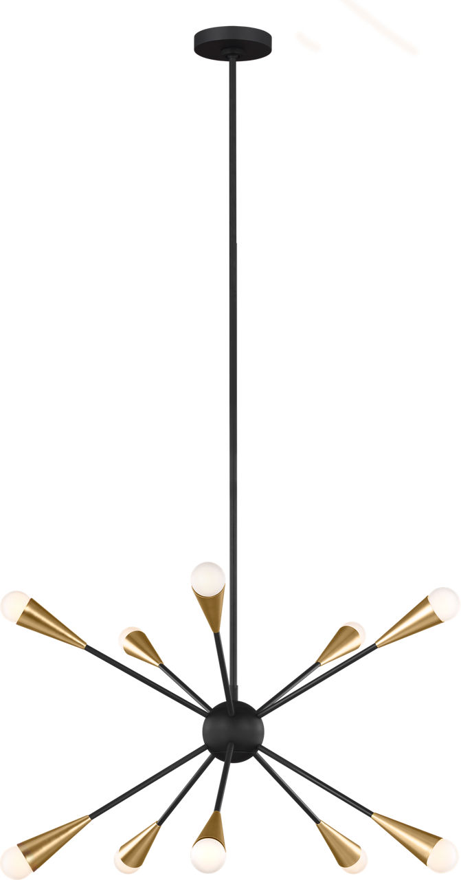 Jax Medium Chandelier Midnight Black