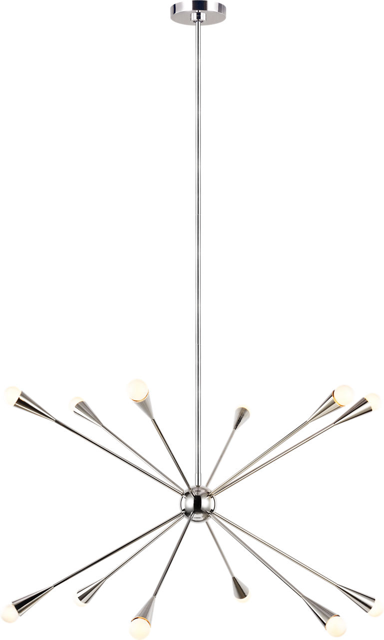Jax Large Chandelier Polished Nickel