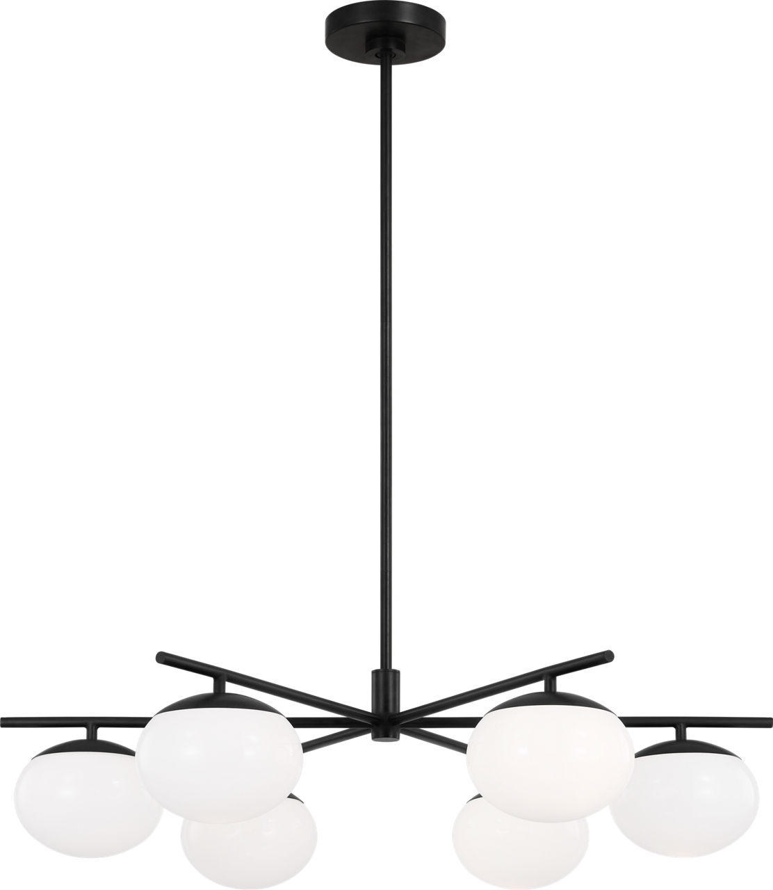 Lune Large Chandelier Aged Iron