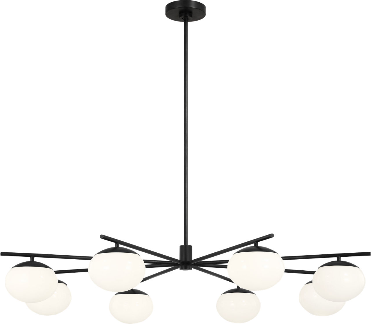 Lune Extra Large Chandelier Aged Iron