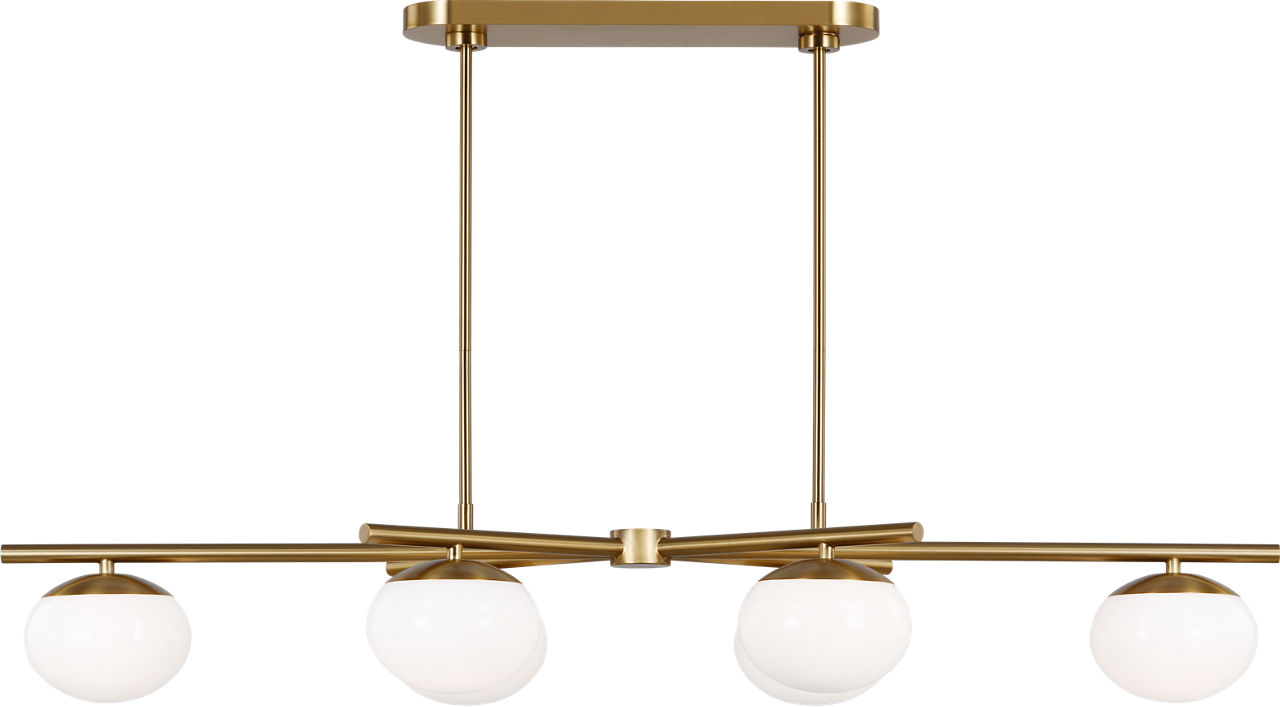 Lune Medium Linear Chandelier - EC1264 | Visual Comfort