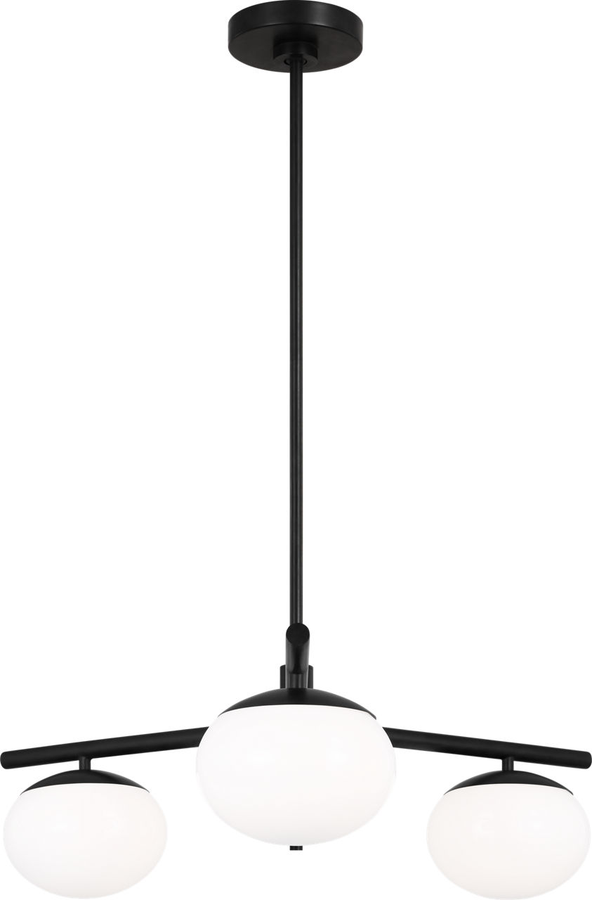 Lune Semi-Flush Mount Aged Iron