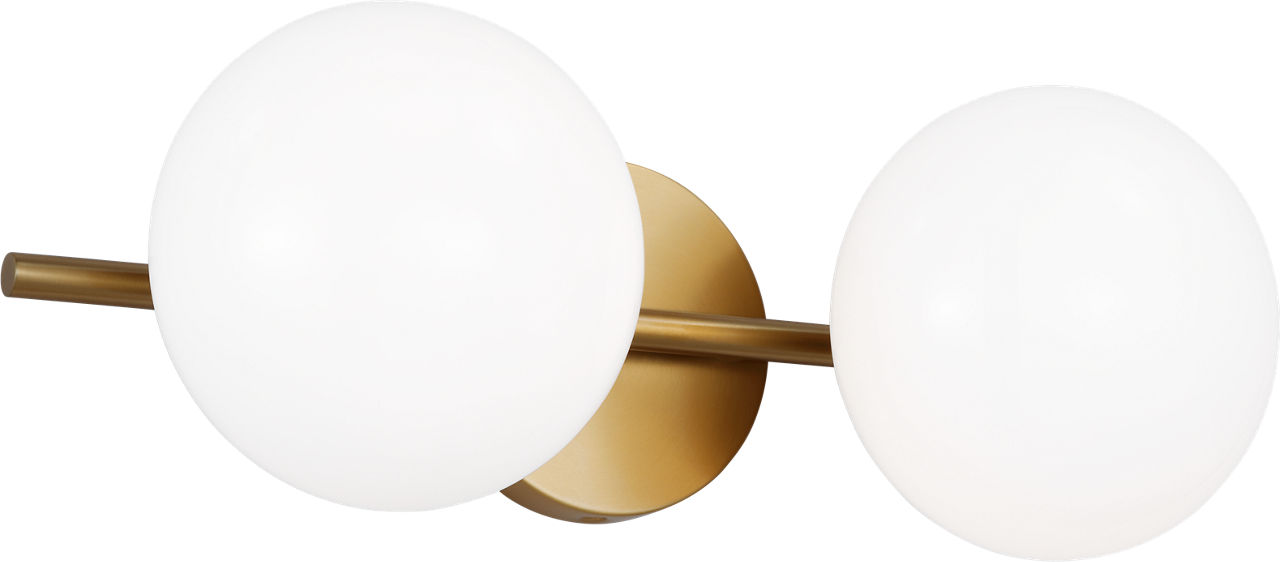 Lune 2 - Light Vanity Burnished Brass