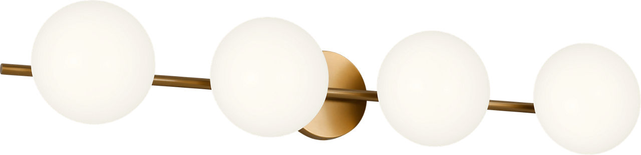 Lune 4 - Light Vanity Burnished Brass