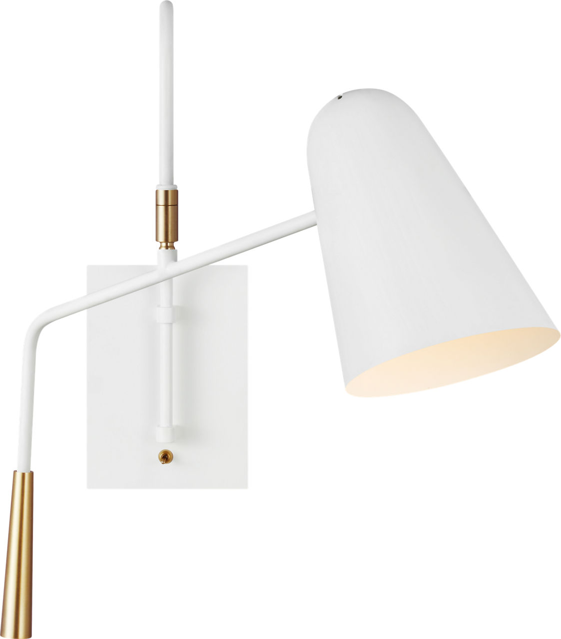 Simon Task Sconce Matte White