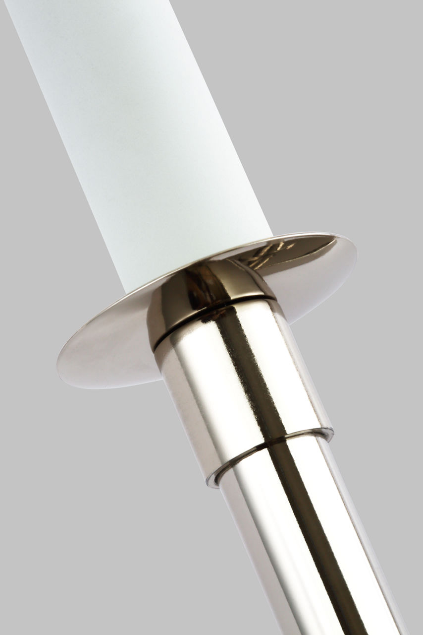 Bayview Double Right Sconce in Polished Nickel